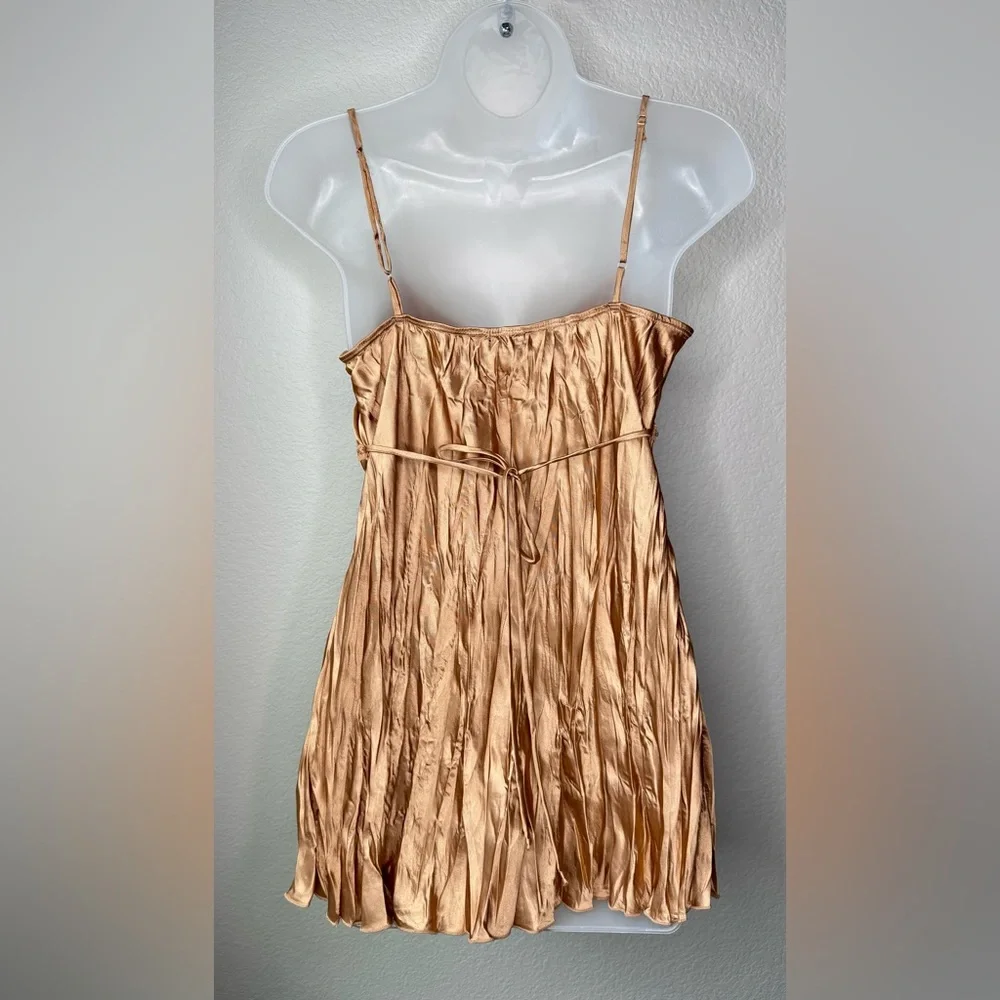 Y2K Satin Lace‎ Slip Camisole Size L Babydoll Empire Waist Lace for Layering